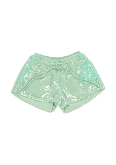 Shorts con paillettes Lù-Lù BY MISS GRANT | LL4173MENTA